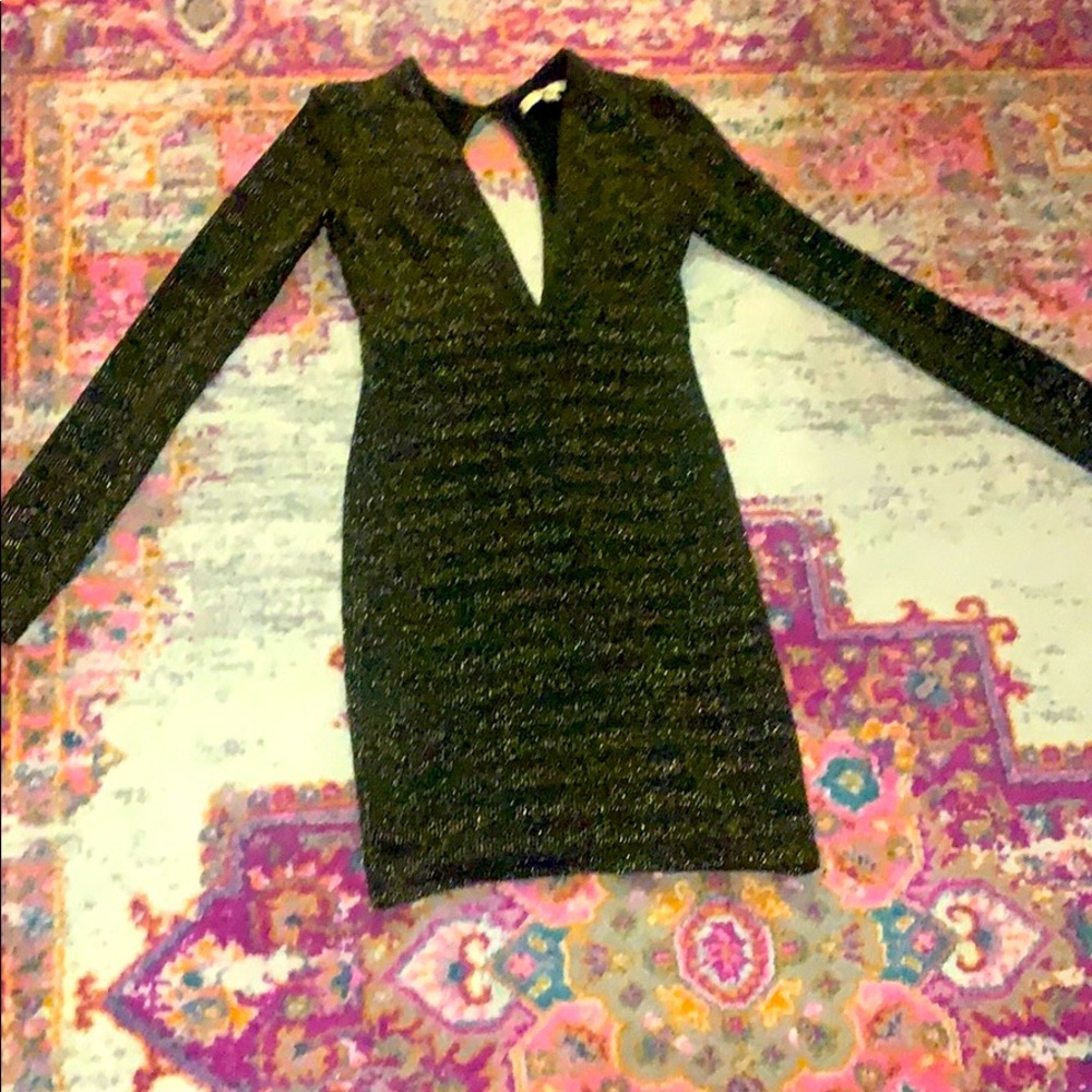 Sexy Black and Gold Dress